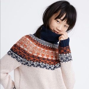 Brookdale fairisle turtleneck sweater by Madewel